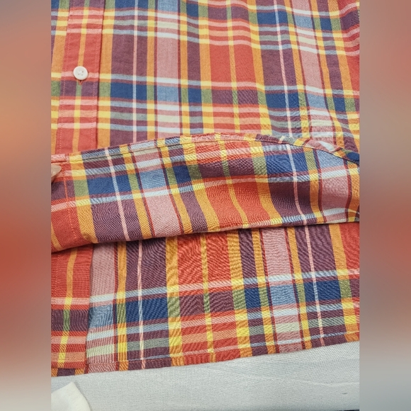 NWOT J. Crew Multicolor Plaid Short Sleeve Shirt, sz XL - Picture 11 of 13